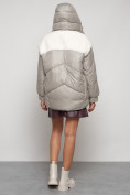 Купить Куртка зимняя женская модная из овчины светло-коричневого цвета 13350SK, фото 8