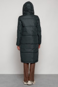 Купить Пальто утепленное с капюшоном зимнее женское темно-зеленого цвета 13816TZ, фото 8