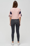 Купить Топ футболка женская розового цвета 14001R, фото 3