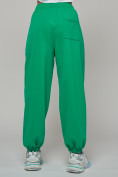Купить Джоггеры спортивные трикотажные женские зеленого цвета 1404Z, фото 14