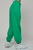 Купить Джоггеры спортивные трикотажные женские зеленого цвета 1404Z, фото 15