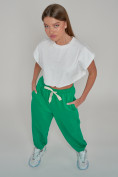 Купить Джоггеры спортивные трикотажные женские зеленого цвета 1404Z, фото 9