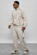 Купить Спортивный костюм мужской оригинал бежевого цвета 15005B, фото 2