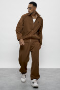 Купить Спортивный костюм мужской оригинал коричневого цвета 15005K, фото 18