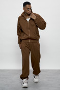 Купить Спортивный костюм мужской оригинал коричневого цвета 15005K, фото 19