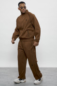Купить Спортивный костюм мужской оригинал коричневого цвета 15005K, фото 2