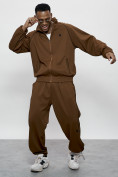 Купить Спортивный костюм мужской оригинал коричневого цвета 15005K, фото 20