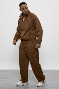 Купить Спортивный костюм мужской оригинал коричневого цвета 15005K, фото 23