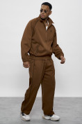 Купить Спортивный костюм мужской оригинал коричневого цвета 15005K, фото 24