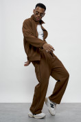 Купить Спортивный костюм мужской оригинал коричневого цвета 15005K, фото 27