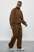 Купить Спортивный костюм мужской оригинал коричневого цвета 15005K, фото 3