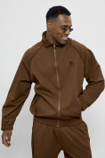 Купить Спортивный костюм мужской оригинал коричневого цвета 15005K, фото 5