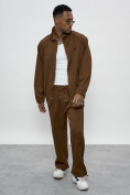 Купить Спортивный костюм мужской оригинал коричневого цвета 15005K, фото 7