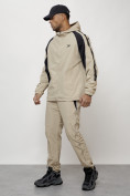 Купить Спортивный костюм мужской модный бежевого цвета 15006B, фото 2