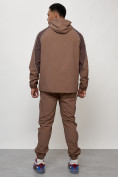Купить Спортивный костюм мужской модный коричневого цвета 15006K, фото 4