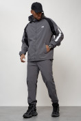 Купить Спортивный костюм мужской модный серого цвета 15006Sr, фото 10
