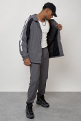 Купить Спортивный костюм мужской модный серого цвета 15006Sr, фото 14