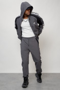 Купить Спортивный костюм мужской модный серого цвета 15006Sr, фото 17