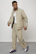 Купить Спортивный костюм мужской модный бежевого цвета 15007B, фото 14