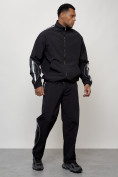 Купить Спортивный костюм мужской модный черного цвета 15007Ch, фото 3