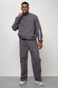 Купить Спортивный костюм мужской модный серого цвета 15007Sr, фото 11
