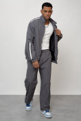 Купить Спортивный костюм мужской модный серого цвета 15007Sr, фото 13