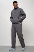 Купить Спортивный костюм мужской модный серого цвета 15007Sr, фото 9