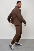 Купить Спортивный костюм мужской модный коричневого цвета 15010K, фото 13