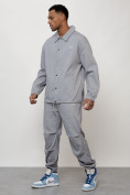 Купить Спортивный костюм мужской модный серого цвета 15010Sr, фото 2
