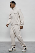 Купить Спортивный костюм мужской оригинал бежевого цвета 15011B, фото 2
