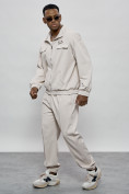 Купить Спортивный костюм мужской оригинал бежевого цвета 15011B, фото 7
