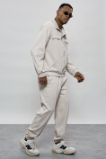 Купить Спортивный костюм мужской оригинал бежевого цвета 15011B, фото 8