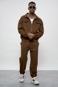 Купить Спортивный костюм мужской оригинал коричневого цвета 15011K, фото 11