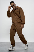 Купить Спортивный костюм мужской оригинал коричневого цвета 15011K, фото 12