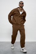 Купить Спортивный костюм мужской оригинал коричневого цвета 15011K, фото 13