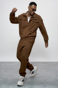 Купить Спортивный костюм мужской оригинал коричневого цвета 15011K, фото 5