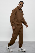 Купить Спортивный костюм мужской оригинал коричневого цвета 15011K, фото 19