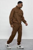 Купить Спортивный костюм мужской оригинал коричневого цвета 15011K, фото 3