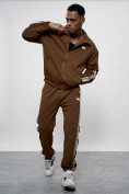 Купить Спортивный костюм мужской оригинал коричневого цвета 15012K, фото 14