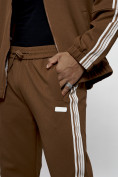 Купить Спортивный костюм мужской оригинал коричневого цвета 15012K, фото 9