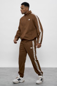 Купить Спортивный костюм мужской оригинал коричневого цвета 15012K, фото 21