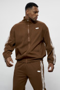 Купить Спортивный костюм мужской оригинал коричневого цвета 15012K, фото 8