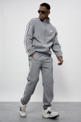 Купить Спортивный костюм мужской оригинал серого цвета 15012Sr, фото 14