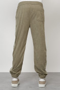 Купить Спортивный костюм мужской модный из микровельвета цвета хаки 15015Kh, фото 8