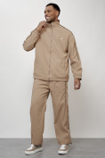 Купить Спортивный костюм мужской модный бежевого цвета 15020B, фото 10