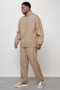 Купить Спортивный костюм мужской модный бежевого цвета 15020B, фото 2