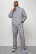 Купить Спортивный костюм мужской модный серого цвета 15020Sr, фото 10