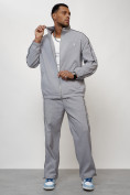 Купить Спортивный костюм мужской модный серого цвета 15020Sr, фото 11