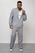 Купить Спортивный костюм мужской модный серого цвета 15020Sr, фото 12