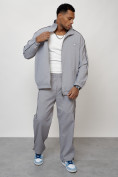 Купить Спортивный костюм мужской модный серого цвета 15020Sr, фото 13